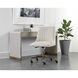 Halden Beige Linen Office Chair